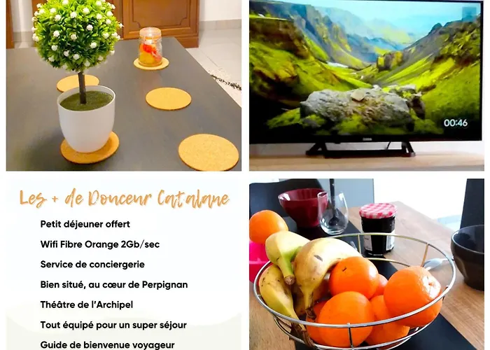 Avec Petit-déjeuner à La Demande à 20 Minutes De L'espagne à La Douceur Catalane Apartamento Perpiñán